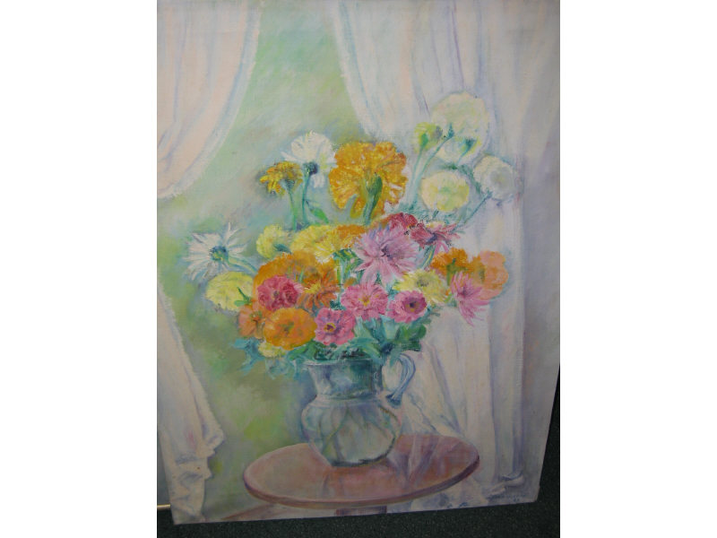 Appraisal: LILLIAN LINDING AMERICAN b STILL LIFE OF FLOWERS IN GLASS