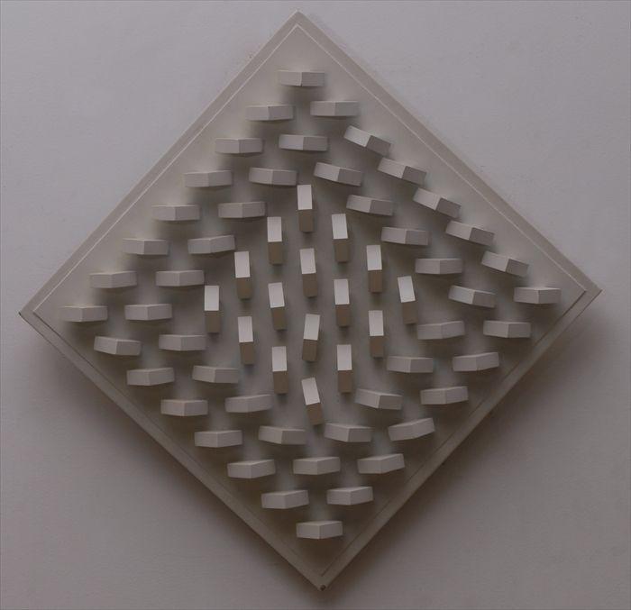 Appraisal: LUIS TOMASELLO b ATMOSPHERE CHROMOPLASTIQUE BLANCHE Painted wood construction titled