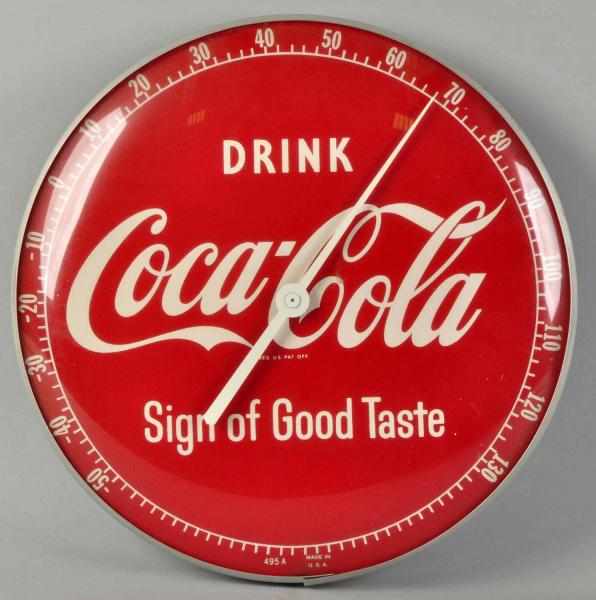 Appraisal: Coca-Cola Dial Thermometer s Very clean with only miniscule soiling