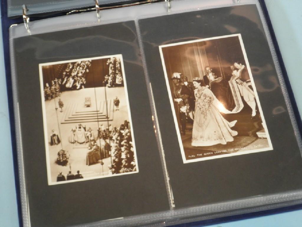 Appraisal: An album containing a quantity of Royal family postcards approx