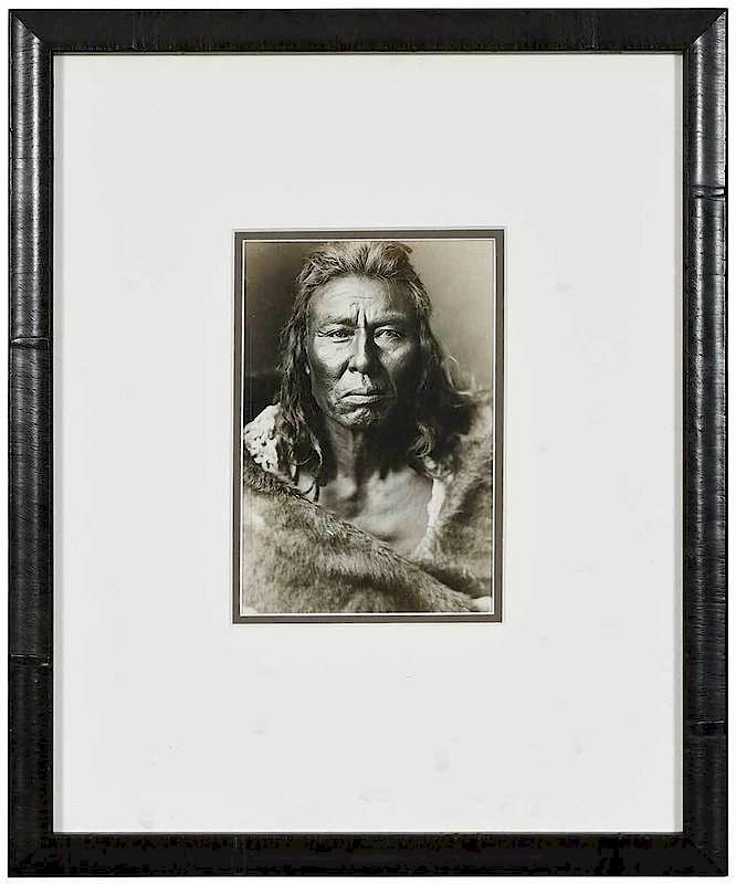 Appraisal: Edward Sherrif Curtis American - Ankara Man c gelatin silver