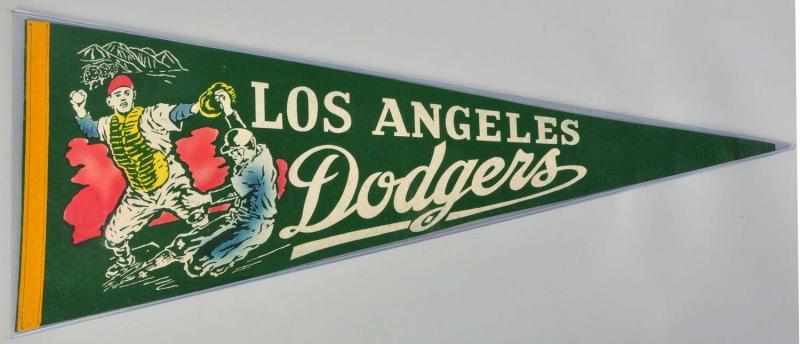 Appraisal: Lot of Los Angeles Dodgers Baseball Pennants Description Includes one