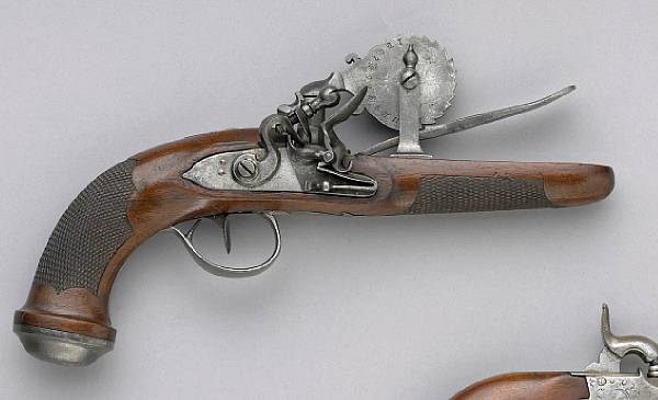 Appraisal: A continental flintlock powder testerlate th early th century The