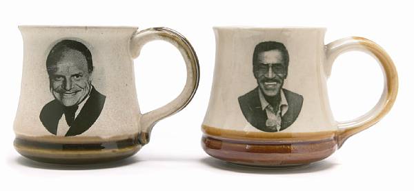 Appraisal: Two 'guest host' coffee mugs for Sammy Davis Jr and