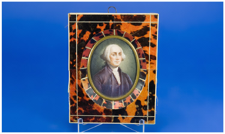 Appraisal: Portrait Miniature of an th Century Gentleman Possibly an American