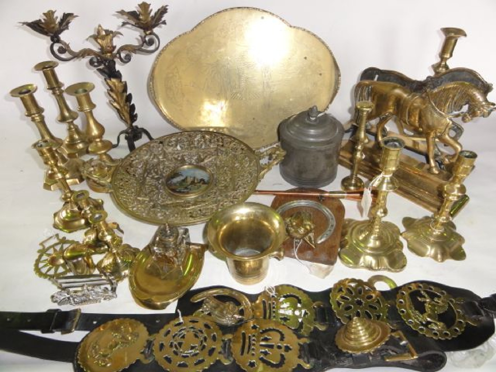 Appraisal: Selected metal wares to include a pierced Tazza with ormolu