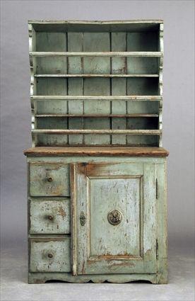 Appraisal: Painted Pine Dresser ft in x in x in