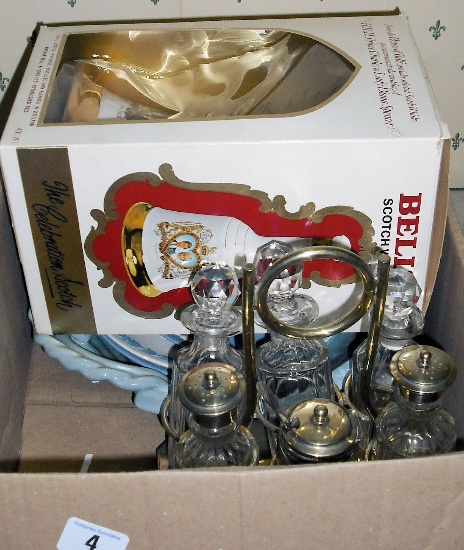 Appraisal: Wade Bells Charles Diana Decanter unopened and boxed Edwardian Glass