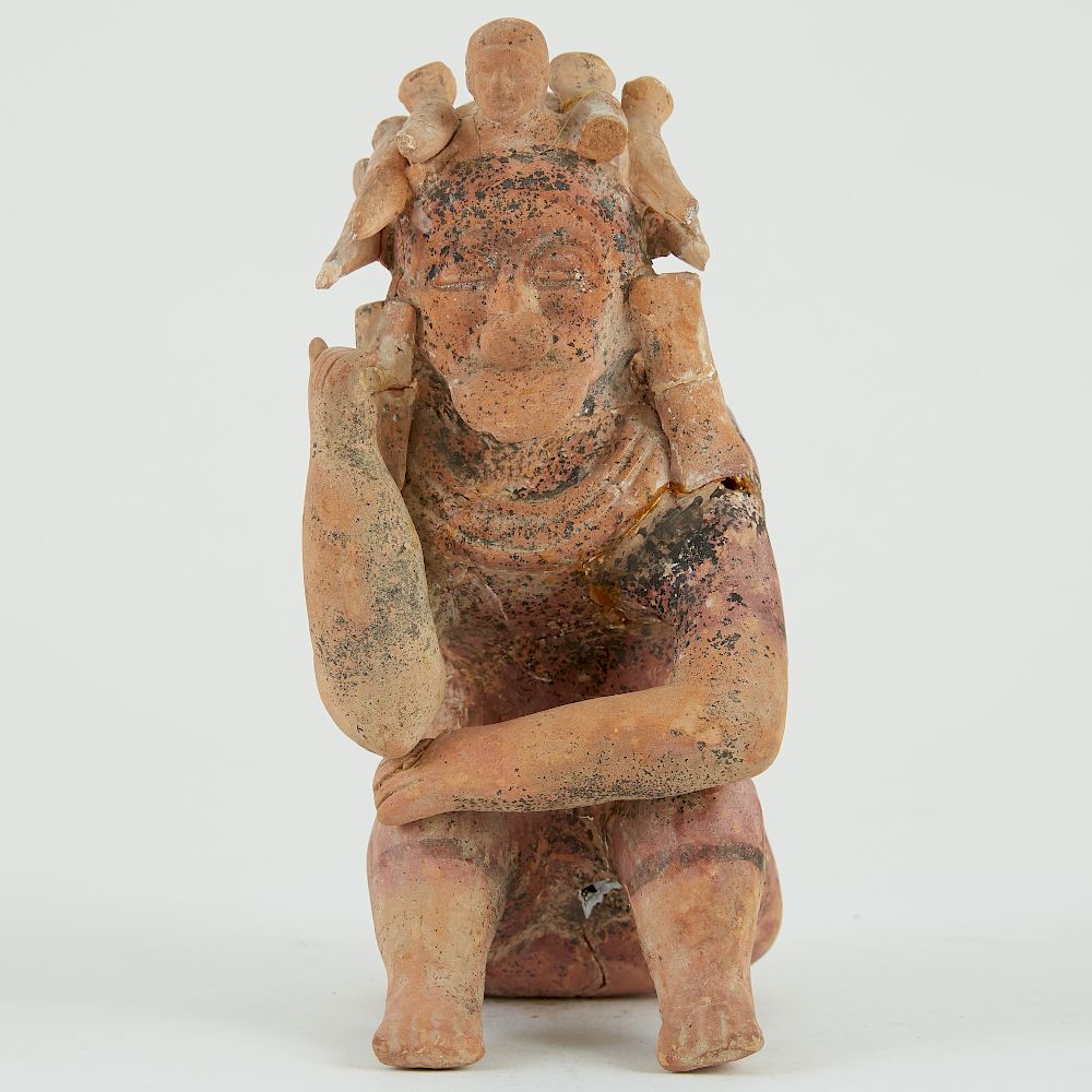 Appraisal: Jama Coaque Ecuador Pre-Columbian Pottery Figure Jama Coaque culture Ecuador