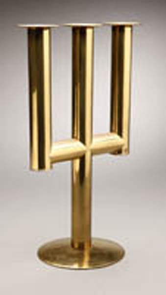 Appraisal: A Rena Rosenthal Hagenauer bronze candelabrum A Rena Rosenthal Hagenauer