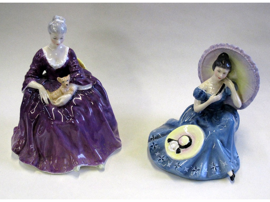 Appraisal: Two Royal Doulton figures 'Pensive Moments' HN and 'Charlotte' HN