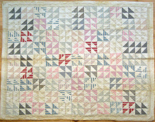 Appraisal: Three pieced quilts ca by Mary Clark Scranton PA x