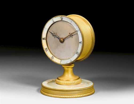 Appraisal: TABLE CLOCK Empire Restoration probably Vienna circa Matte and polished