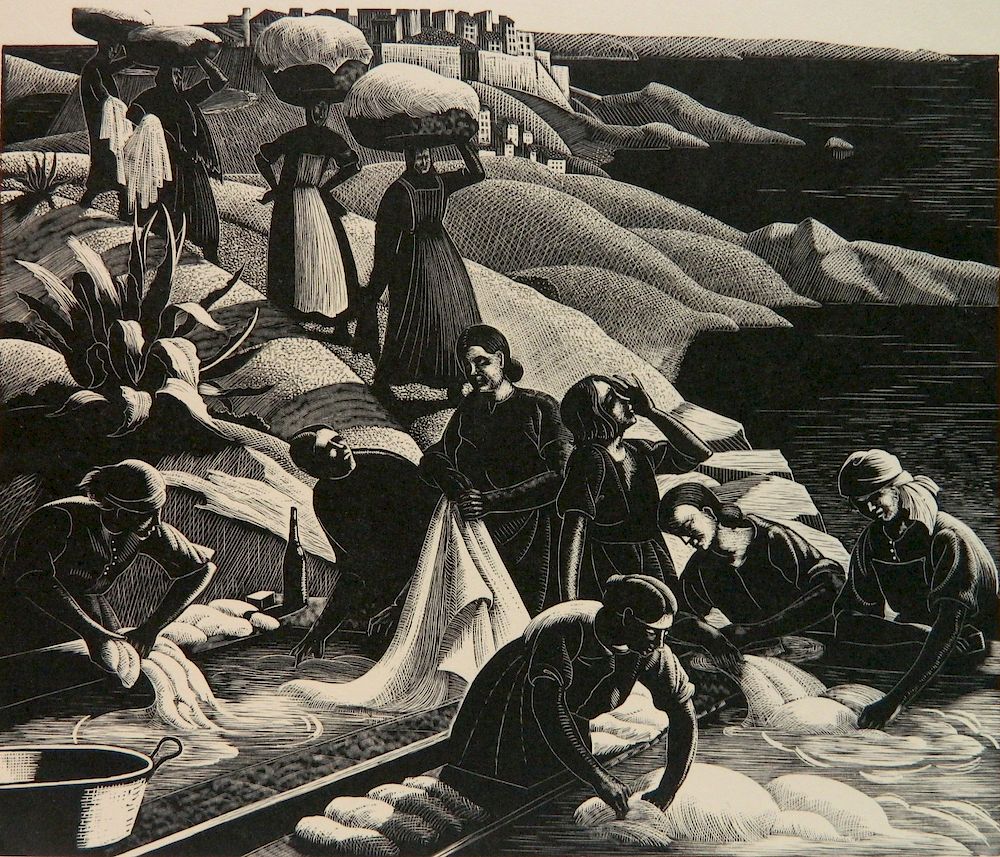 Appraisal: Clare Leighton wood engraving Clare Leighton American - - ''Corsican