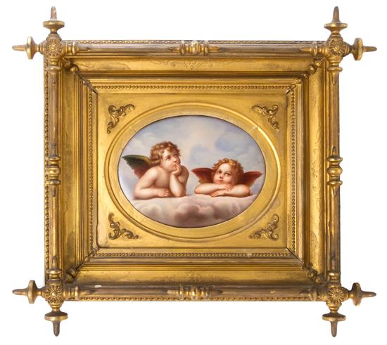 Appraisal: Sale Lot A Berlin K P M Porcelain Plaque depicting