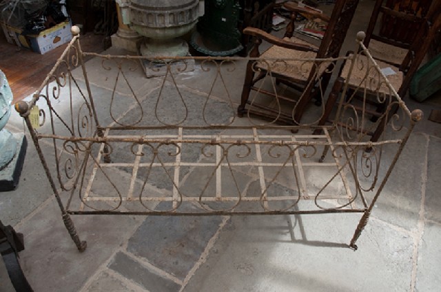 Appraisal: A VICTORIAN PAINTED IRON COT