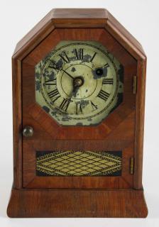 Appraisal: Seth Thomas rosewood veneered miniature octagon face shelf clock w