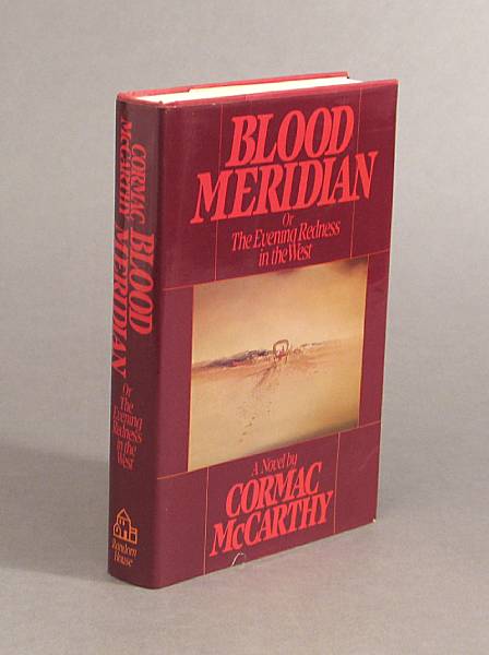 Appraisal: MCCARTHY CORMAC Blood Meridian New York Random House Original burgundy