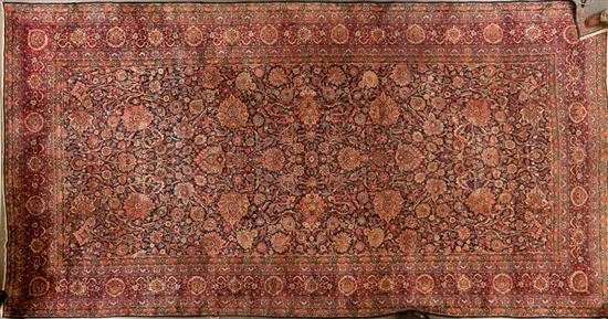 Appraisal: Antique Kerman gallery rug Persia circa x