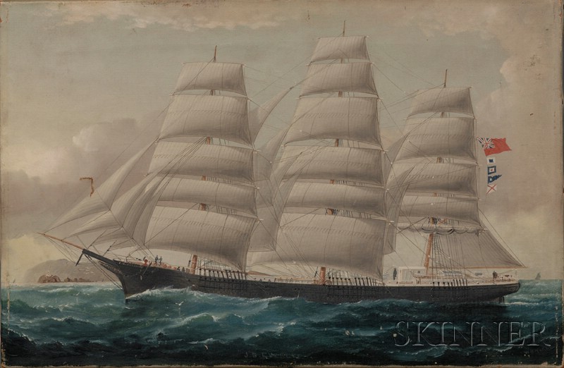 Appraisal: William Howard Yorke British - Portrait of the British Ship