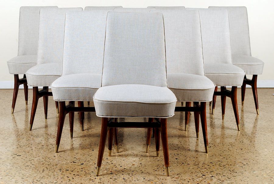 Appraisal: SET DINING CHAIRS MANNER OF VLADIMIR KAGAN A set of