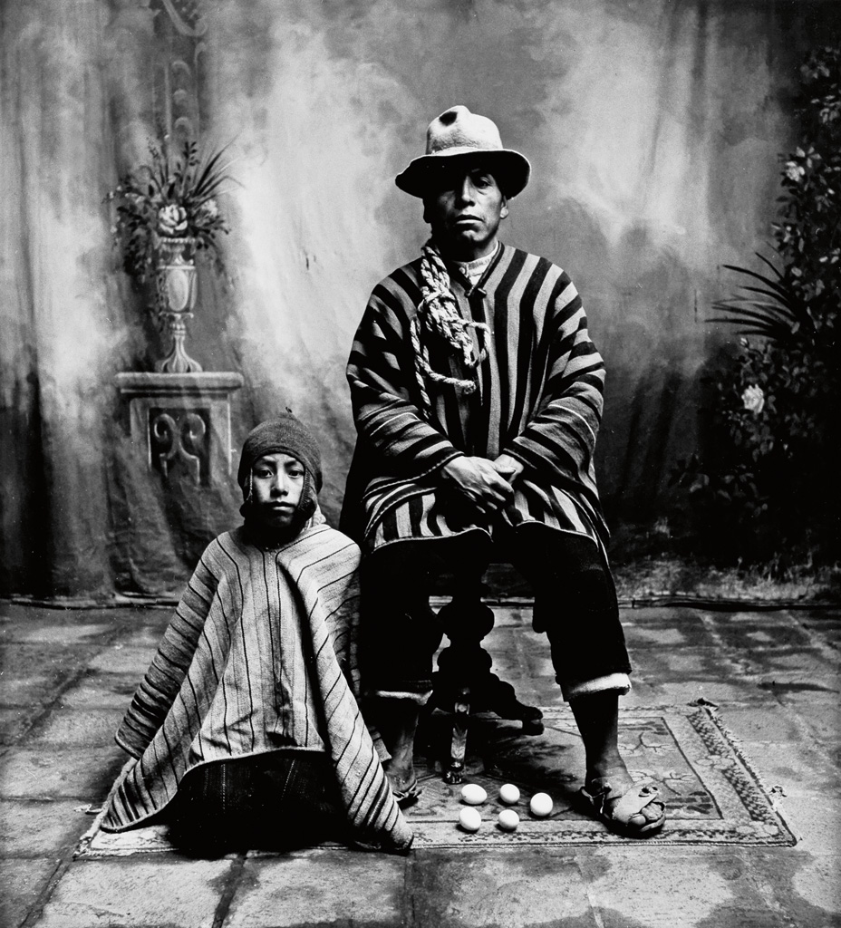 Appraisal: IRVING PENN - Egg Seller with His Son Cuzco Silver