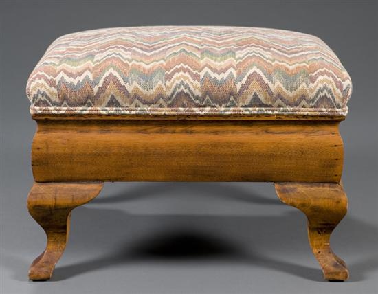 Appraisal: Oak foot stool Late th early th century Rectangular form