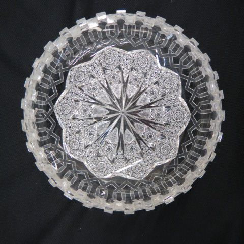 Appraisal: Cut Glass Alhambra Bowl rare pattern diameter excellent brilliant period