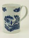 Appraisal: EXPORT MUG - Early Chinese export pottery mug straight sided