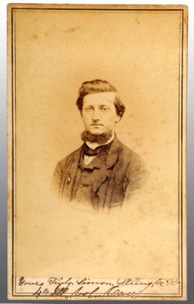 Appraisal: Simon String CDV Description Company K th Illinois Calvary Volunteer