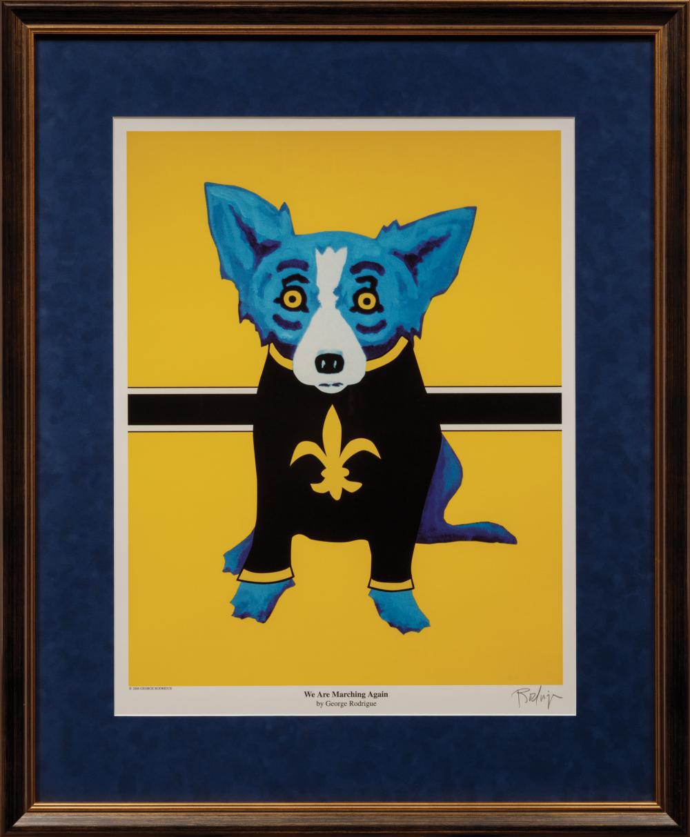 Appraisal: George Rodrigue American Louisiana - We Are Marching Again silkscreen