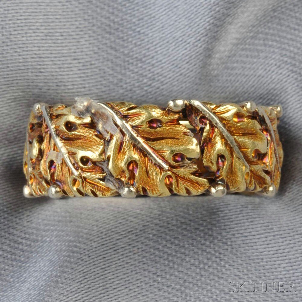 Appraisal: kt Bicolor Gold Ring Buccellati designed as a band of