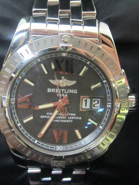 Appraisal: A GENTLEMANS BREITLING AUTOMATIC CHRONOMETRE WRISTWATCH A A GENTLEMANS BREITLING