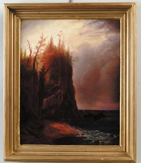 Appraisal: HARRISON BIRD BROWN American - COASTAL LANDSCAPE Oil on canvas