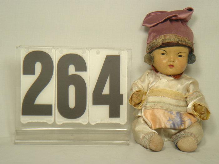 Appraisal: Antique Ming Ming Oriental Baby Doll inches tall all composition