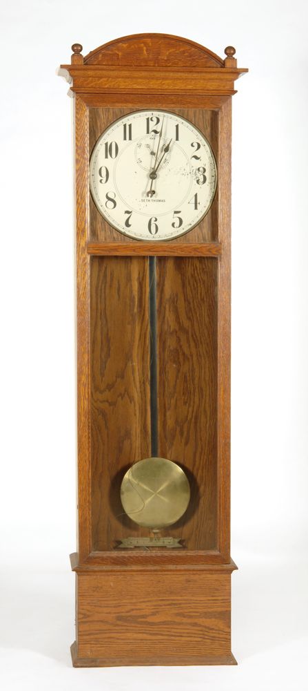 Appraisal: SETH THOMAS REGULATOR WALL CLOCK th CenturyIn oak case Second