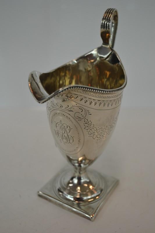 Appraisal: PETER ANNE BATEMAN STERLING SILVER CREAMER CIRCA