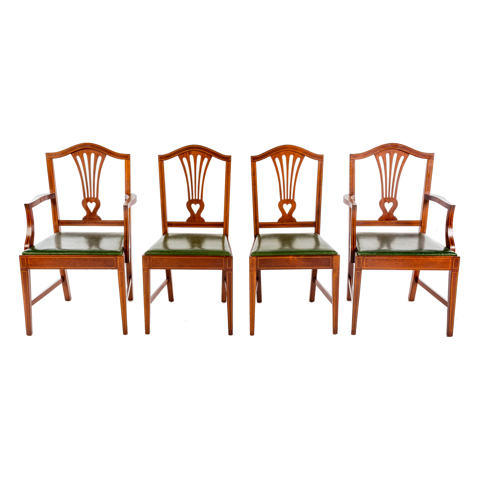 Appraisal: SET OF FOUR BIGGS MAHOGANY FEDERAL STYLE CHAIRS Circa comprising