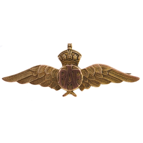 Appraisal: A gold Royal Air Force sweetheart brooch early th c