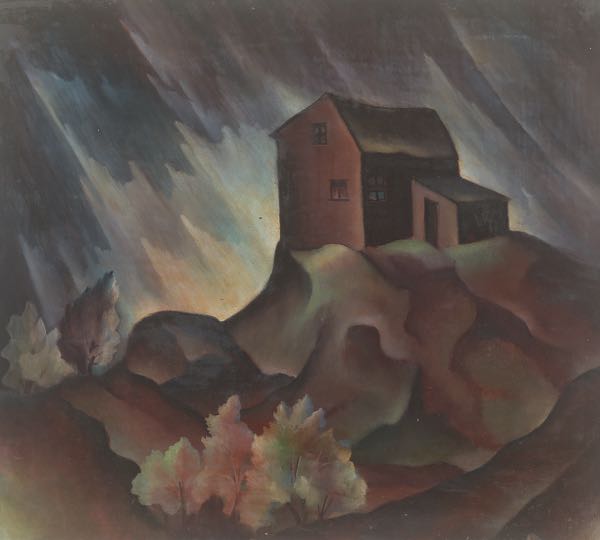 Appraisal: HARVEY GREGORY PRUSHECK SLOVENIAN AMERICAN - x Stormy Sky in