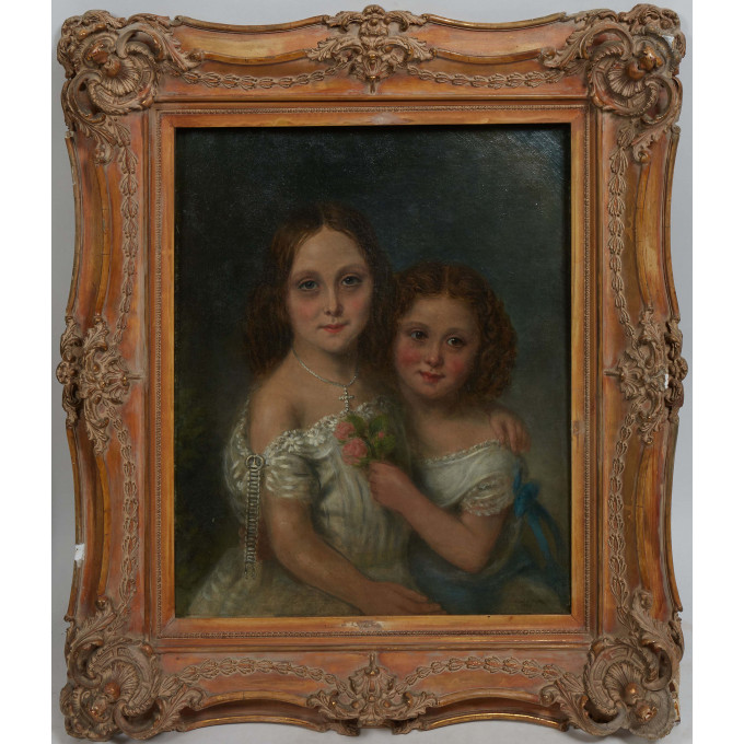 Appraisal: Hutcherson G Smith British th century Portrait of Two Young