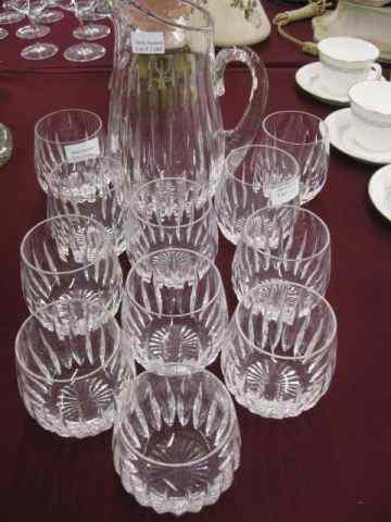 Appraisal: pc Stuart Cut Crystal Beverage Set '' pitcher and -