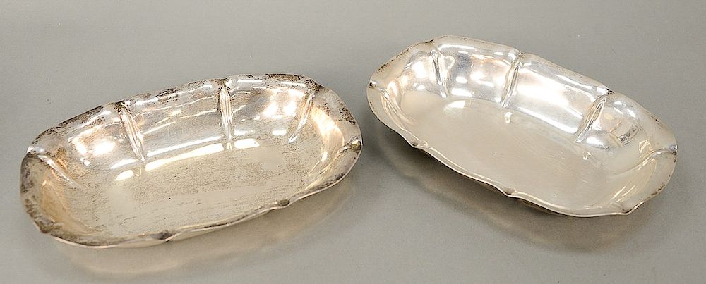 Appraisal: Pair of sterling silver open vegetable dishes Salem pattern x