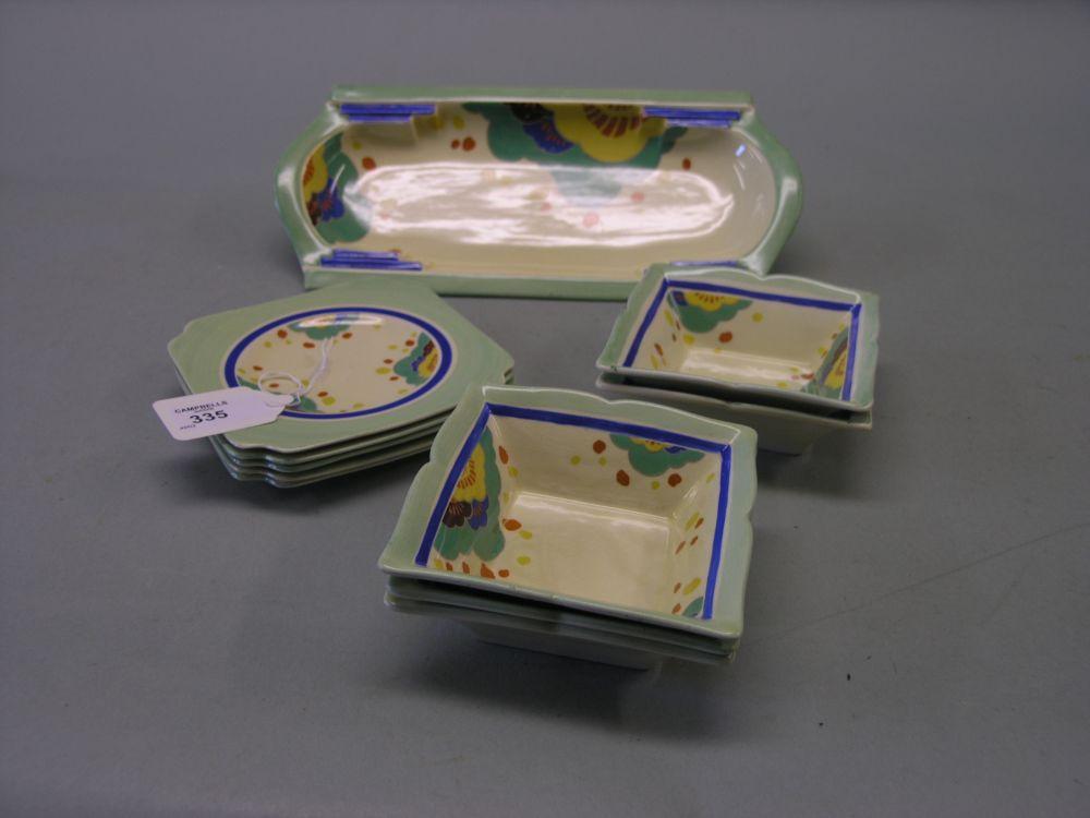 Appraisal: A Royal Doulton sandwich set Gaylee pattern D eleven pieces