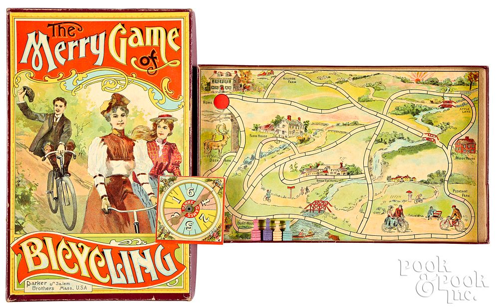 Appraisal: Parker Bros Merry Game of Bicycling Parker Bros Merry Game