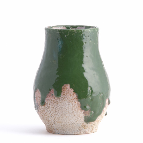 Appraisal: DEDHAM POTTERY Experimental vase by Hugh Robertson with a thick