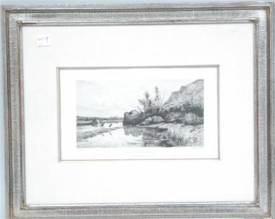 Appraisal: APPIAN ADOLPHE ENGRAVING Marais De La Burban One X