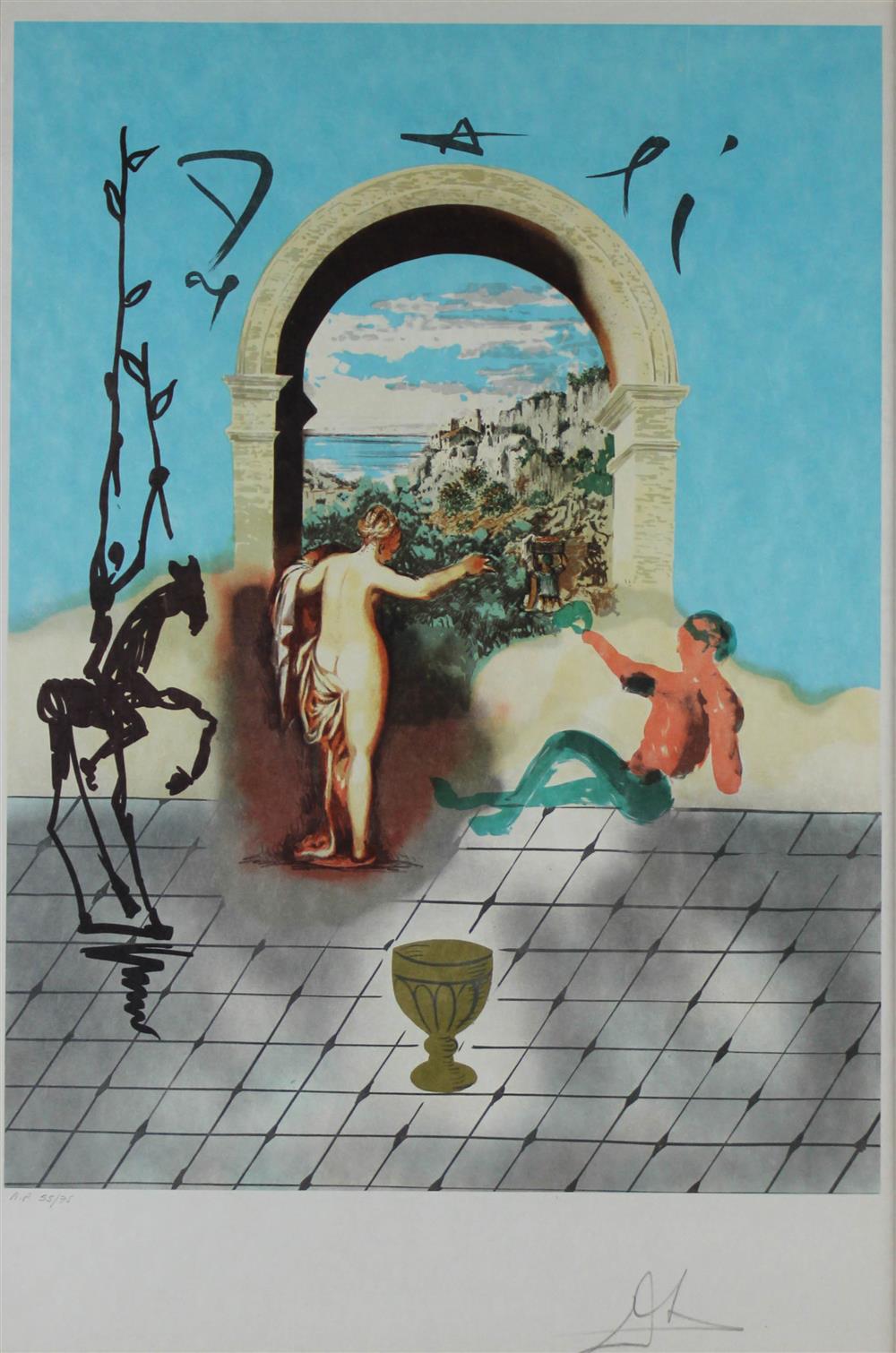 Appraisal: SALVADOR DALI SPANISH - GATEWAY TO THE NEW WORLD from