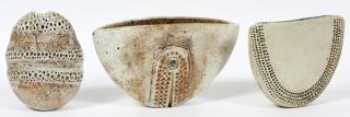 Appraisal: ALAN WALLWORK POTTERY VESSELS PIECES ALAN WALLWORK BRITISH POTTERY VESSELS