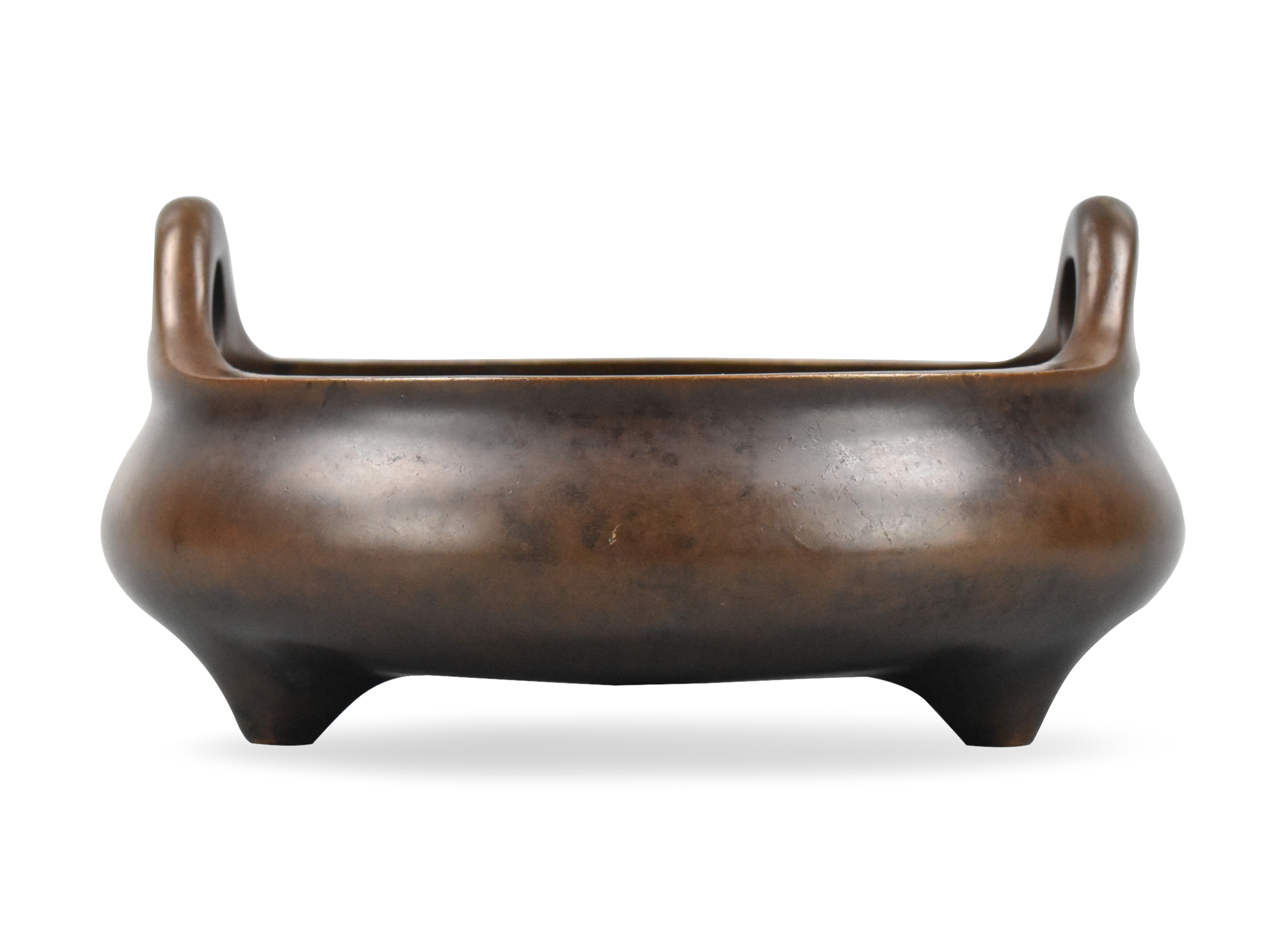 Appraisal: A Chinese cast bronze tripod censer Qing dynasty This weighty